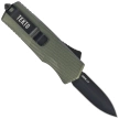 Tekto A5 Spry Mini D/E OD Green Aluminum OTF Knife, Black CPM S35VN