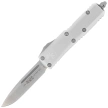 Microtech UTX-85 S/E OTF Knife Natural Clear Aluminium, Satin M390 (231-4CR)