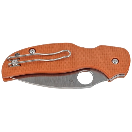 Spyderco Sage 5 Burnt Orange G10 Knife, Satin CPM REX 121 (C123GBORP)