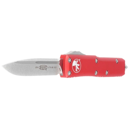 Nóż automatyczny OTF Microtech UTX-85 S/E Red Aluminium, Stonewashed M390 (231-10RD)