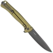 Nóż składany LionSteel Skinny Green Aluminium/Green Canvas Micarta, Old Black MagnaCut by Molletta (SK01A GB)