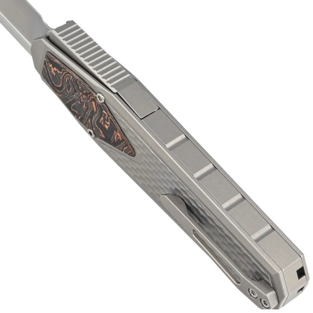 Nóż grawitacyjny Remette Swordfish Titanium / Copper Carbon Fiber, M390 (ZL101A4)