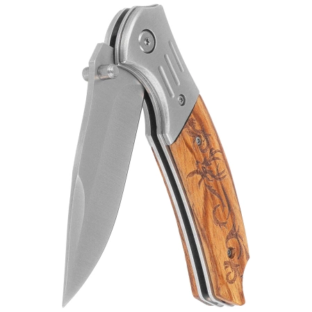 Nóż składany Martinez Albainox Hunting Deer Zebra Wood, Satin 3Cr13Mov (18518GR4210)