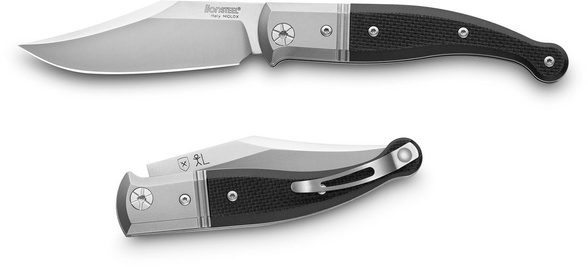 Nóż składany LionSteel Gitano Black G10, Satin Blade (GT01 GBK)