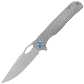 Kubey KB Knives Hydro Grey Titanium, Stonewashed M390 by Mark Perez (KB323A)