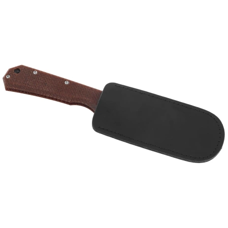 BlackFox Ciol Knife Brown Canvas Micarta, Stonewashed 440C by Denis Simonutti (BF-748 MIB)