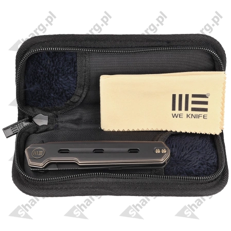 WE Knife Navo Bronze / Black Titanium, Black Stonewashed CPM 20CV by Ostap Hel (WE22026-3)