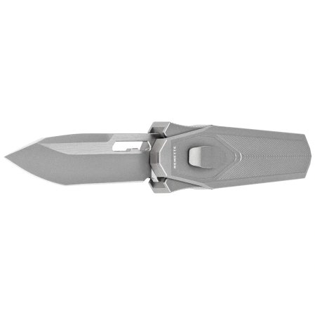 Remette RT-Swordfish T Knife Gray Aluminum/Carbon Fiber, Ceramic Sandblasted S35VN (ZL103D3)