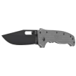 Demko AD20.5 Clip Point Knife Grey Grivory, Black DLC D2 by Andrew Demko (205-D2-CP-DLC)