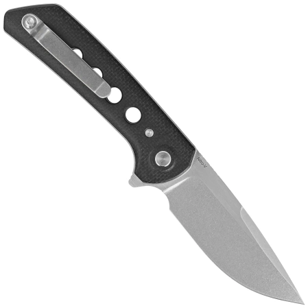 Reate PL-XF-1 Knife Black Micarta/G10 Inlay, Stonewashed Nitro-V