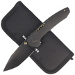 WE Knife Trogon Black Titanium, Black Stonewashed CPM 20CV by Brian Brown (WE22002B-2)