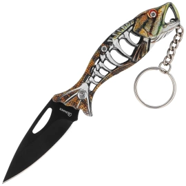 Nóż wędkarski brelok Martinez Albainox Fishing Golden Aluminium, Black 3Cr13Mov (18504-GD)
