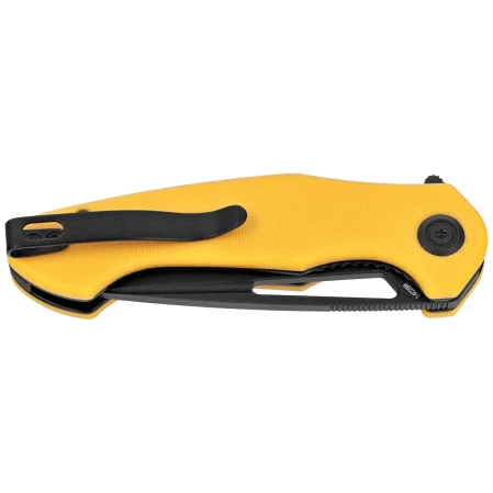 Nóż składany Kubey Dugu Yellow G10, Blackwashed 14C28N (KU210J)