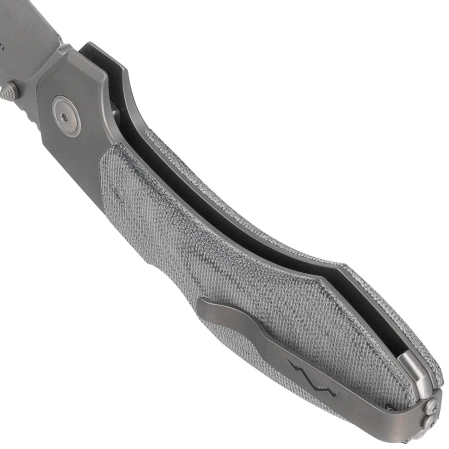 MKM Hero Knife Denim Canvas Micarta, Stonewashed M390 by Tommaso Rumici (MK HR-DCT)