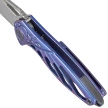 Nóż na szyję RikeKnife Mini Hummingbird Blue Titanium, Rose Damascus by Richard Wu (RK-MINI-B)