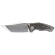 Bestech Togatta Light Bronze Titanium/Damascus Copper Carbon Fiber, Satin M390 by Koens Craft Knife (BT2102G)