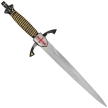 Sztylet Decor Habitat Templar Dagger Black/Gold ABS, Satin Stainless Steel (S0301)
