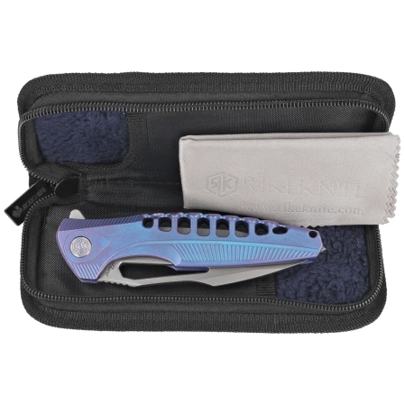 Nóż składany RikeKnife Thor 5 Blue Titanium, Satin M390 (RK-Thor5-B)