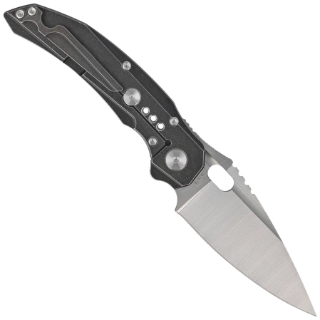 Bestech Exploit Black Titanium Knife, Satin CPM S35VN by Todd Knife and Tool (BT2005B)