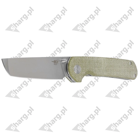 Bestech Sledgehammer Beige Micarta, Satin / Stonewashed D2 knife (BG31D)