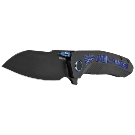 Remette Kestrel Knife Black DLC Titanium/Timascus, Black DLC CPM S35VN (RTPO-E)