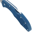 Spyderco Delica 4 Knife Cobalt Blue FRN, Satin CPM SPY27 by Sal Glesser (C11PCBL)