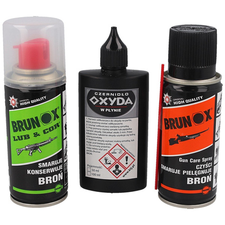 Zestaw do broni Brunox: Lub&Cor, Gun Care, Oksyda (GUN SET2)