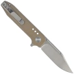 Bestech Syntax Beige CP G10, Stonewashed/Satin CPM 154CM by Todd Knife and Tool (BG41B)