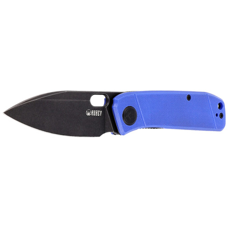 Kubey Knife Hyde, Blue G10, Dark Stonewashed 14C28N by Colin Maisonpierre (KU2104E)