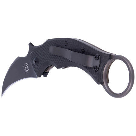FOX Karambit Black Bird Black Carbon Fiber / Bronze Titanium, Black ELMAX by Bastinelli (FX-591 TIC BR)
