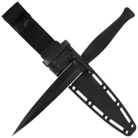 Nóż Spartan Blades George Raider Dagger Black G10, Black SK5 by Les George (SBBL3BK)