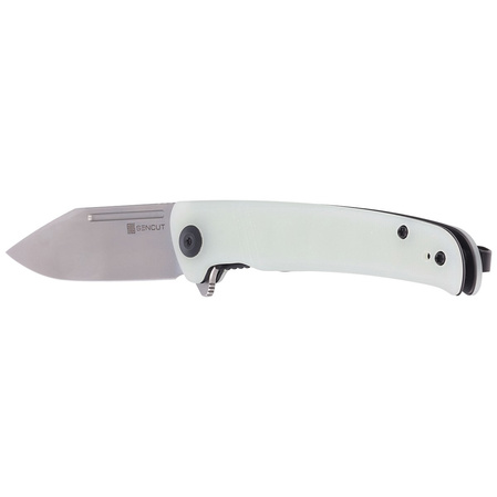 Sencut Knife Brazoria Natural G10, Silver Bead Blasted D2 (SA12B)