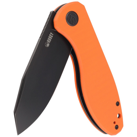 Nóż składany Kubey Knife Master Chief Orange G10, Blackwashed AUS-10 by Keanu Alfaro (KU358E)