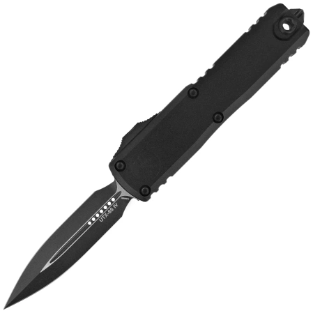 Nóż automatyczny OTF Microtech UTX-85 Gen IV D/E Black Aluminium, Tactical M390MK by Tony Marfione (12324-1T)