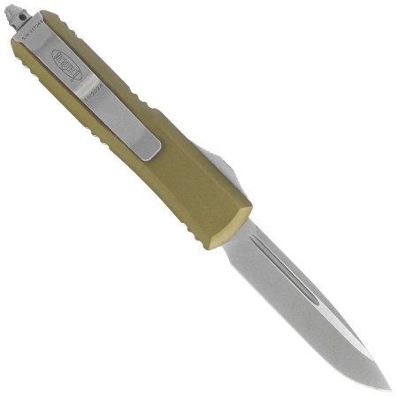 Microtech UTX-85 S/E OD Green Aluminum, Apocalyptic M390 OTF Knife (231-10APOD)