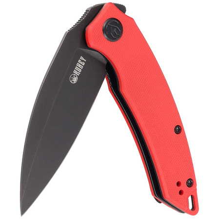 Nóż składany Kubey Knife Leaf Red G10, Black Stonewashed AUS-10 by Tiguass (KU333B)