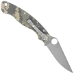 Nóż składany Spyderco Military 2 Camo G10, Satin Plain CPM S30V by Sal, Eric Glesser (C36GPCMO2)