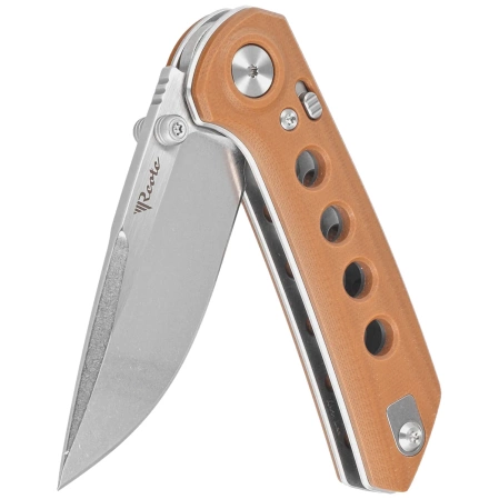 Reate PL-XT Tan G10, Stonewashed Nitro-V Knife