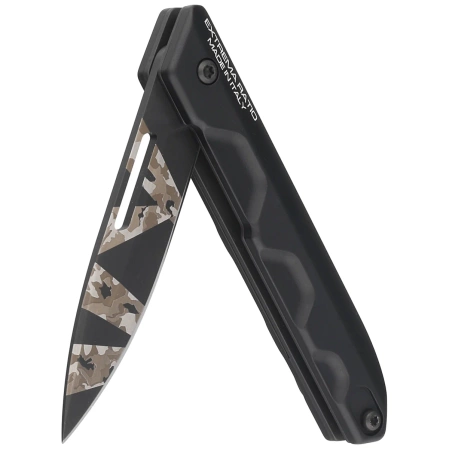 Nóż składany Extrema Ratio Ferrum T Black Warfare Aluminium, Geotech Camo N690 (04.1000.0367/BDW/BLK)