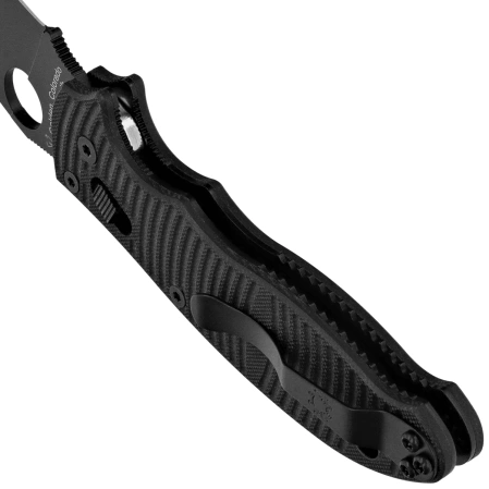 Spyderco Manix 2 SALT Knife Black G10, Black DLC MagnaCut by Eric Glesser (C101GMCBKP2)