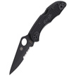 Spyderco Delica 4 FRN Black/Black Blade CombinationEdge Knife (C11PSBBK)
