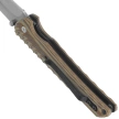 Tecnocut TCN6530K2-SSW Knife - Brown G10, Stonewashed 440