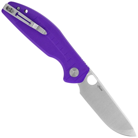 Bestechman Angry Owl Knife Purple G10, Satin/Stonewashed D2 by Keanu Alfaro (BMK12E-1)