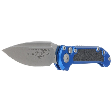 Nóż automatyczny Microtech LUDT Gen III S/E Blue Aluminium, Apocalyptic M390MK by Tony Marfione (1135-10APBL)