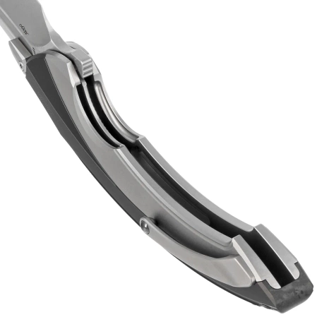 Nóż składany RikeKnife Lamella Black DLC Titanium, Satin M390 (RK-Lamella-BP)