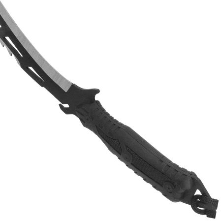 Machete Third Decor Habitat Yakuza Knife Black Rubberized ABS, Satin/Black 420 (H0300N)