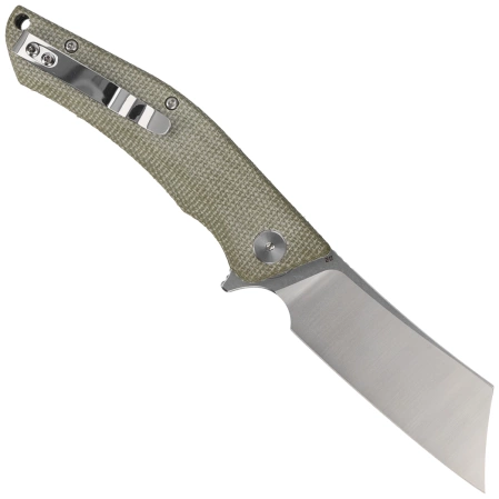 Bestech Knife Cubis Beige Micarta, Stonewashed / Satin D2 (BG42B)