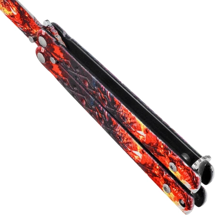 Nóż motylek Martinez Albainox Balisong 3D Design Steel, 3D Design 3Cr13Mov (02273)