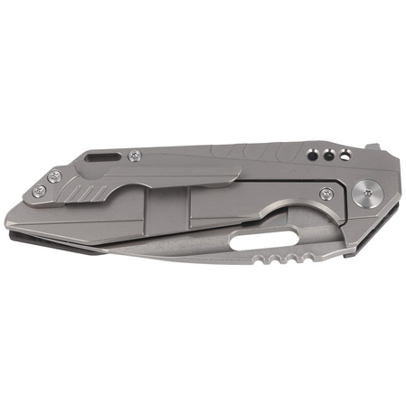 Nóż składany Bestech Shodan Grey Titanium / Carbon Fiber, Stonewash / Satin CPM S35VN by Todd Knife and Tool (BT1910C)