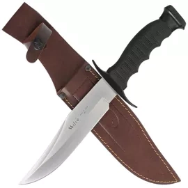 Nóż Muela 95-181 Black Rubber, Satin 420H